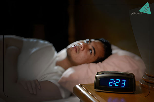 نشانههای بیخوابی ناشی از استرس و اضطراب